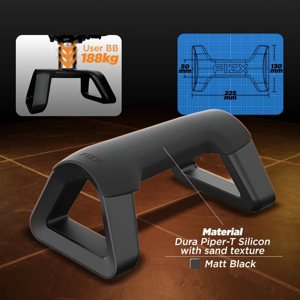 BODIMAX x FIZX PUSH UP BAR PORTABLE / Push Up Bar / Alat Push Up 188KG / Alat Fitness Dada