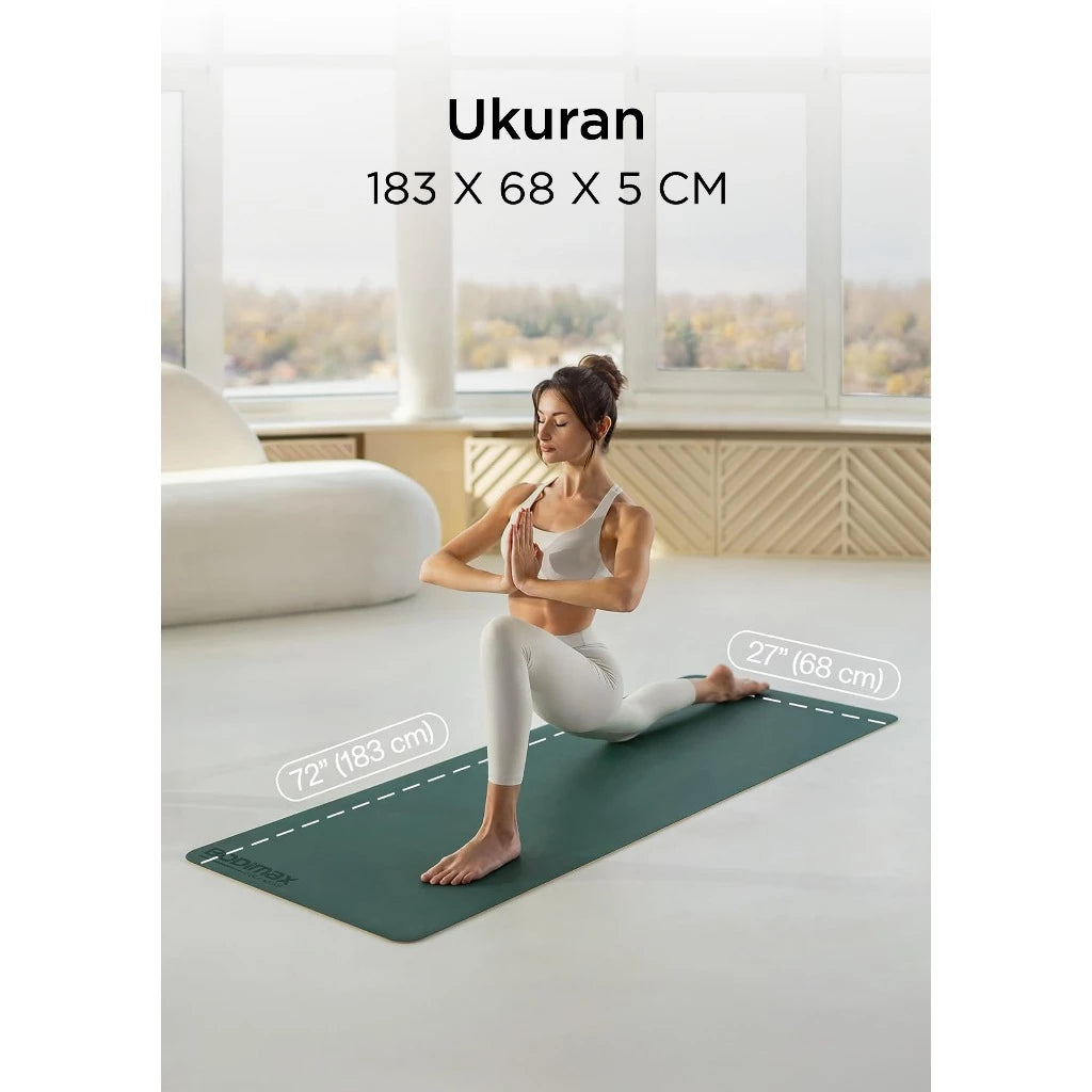 BODIMAX PU RUBBER YOGA MATT DARK PINK