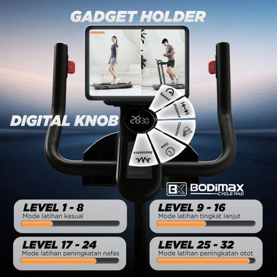 BODIMAX CYCLE PAD GREY image 5
