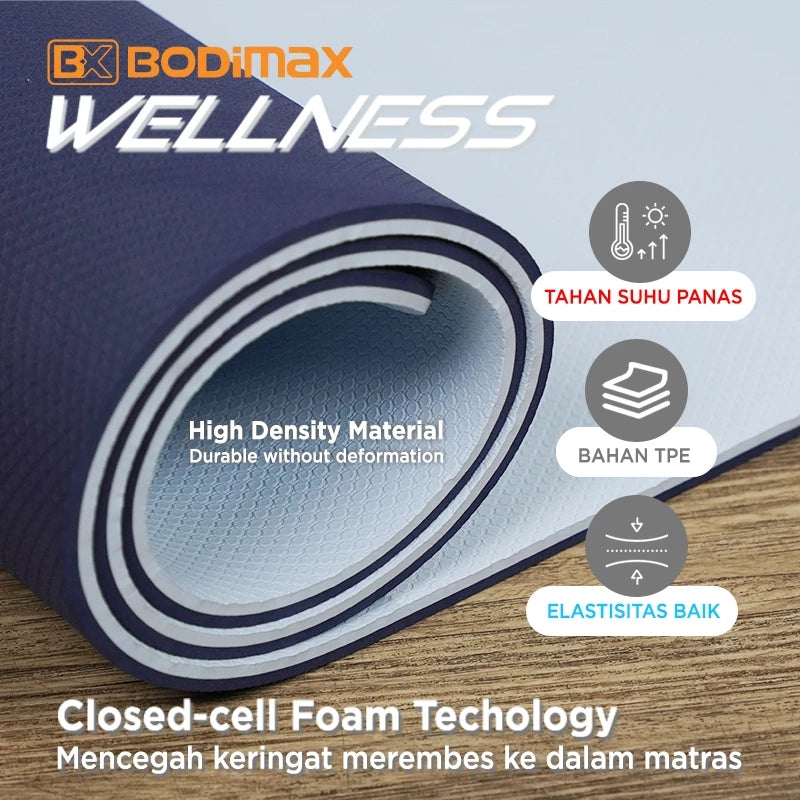 BODIMAX WELLNESS TPE YOGA MATT FOREST GREEN image 4