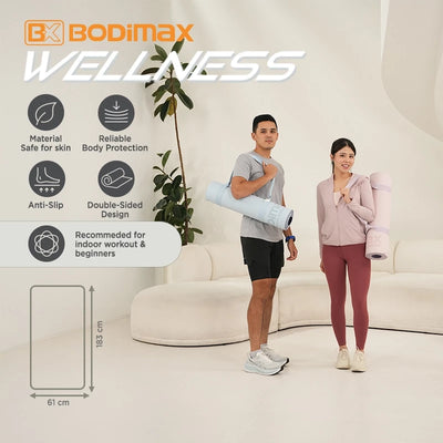 BODIMAX WELLNESS TPE YOGA MATT NAVY BLUE image 3