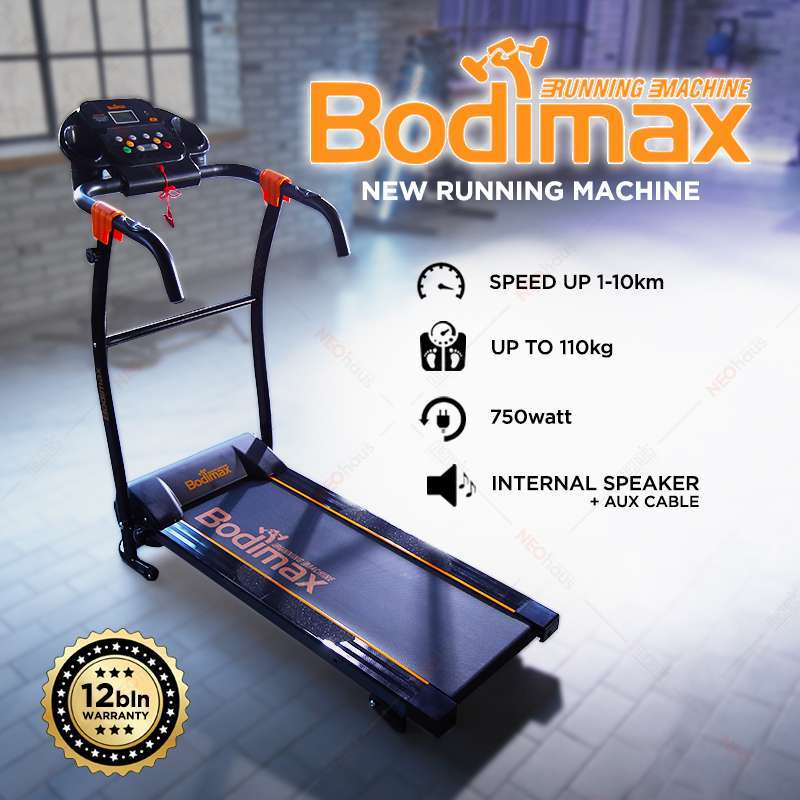 BODIMAX RUNNING MACHINE BLACK image 1