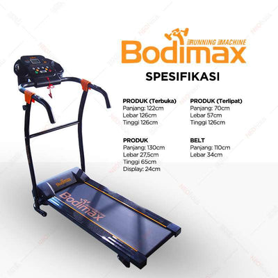 BODIMAX RUNNING MACHINE BLACK image 2