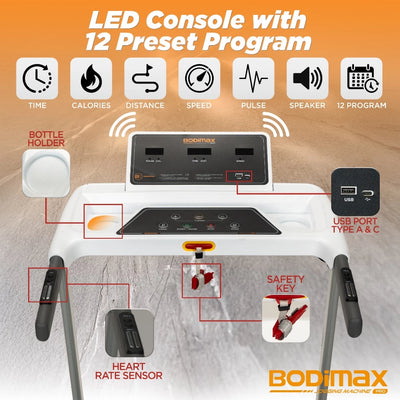 BODIMAX JOGGING MACHINE PRO WHITE image 3