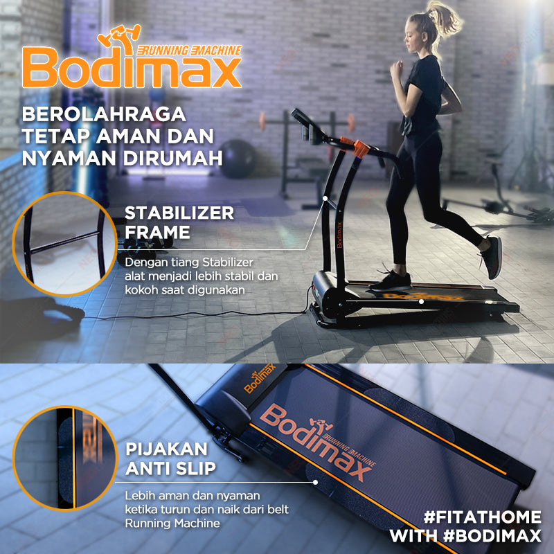 BODIMAX RUNNING MACHINE WHITE image 2