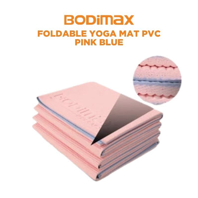 BODIMAX PVC FOLDABLE YOGAMATT PINK-BLUE
