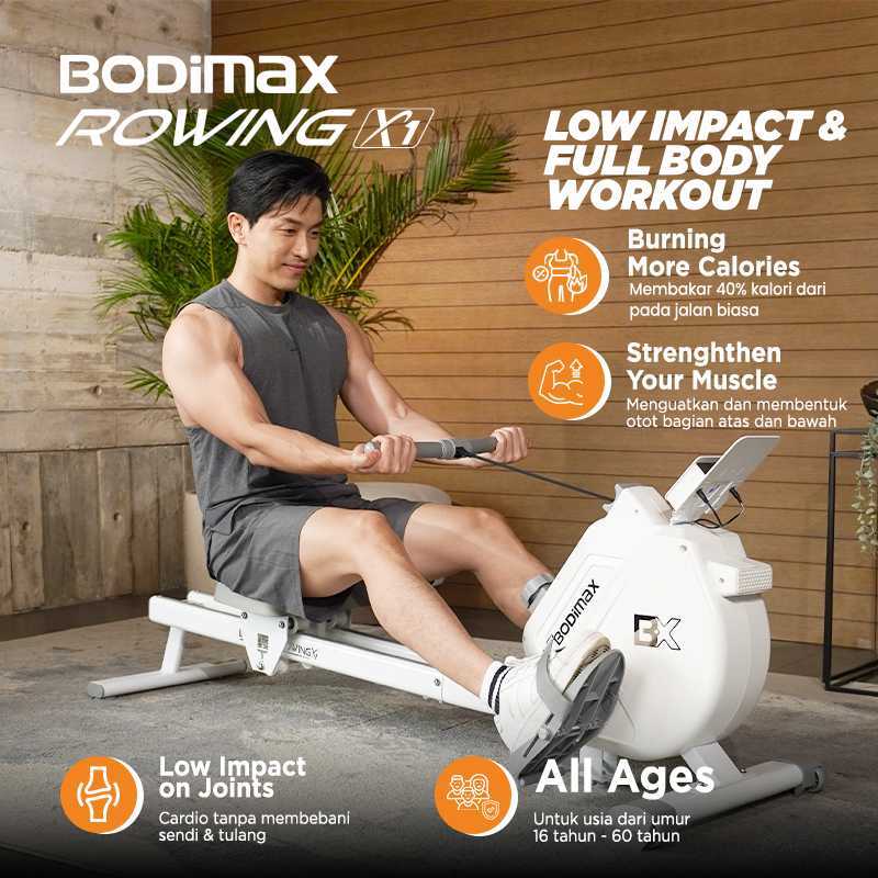 BODIMAX ROWING MACHINE X1 image 1