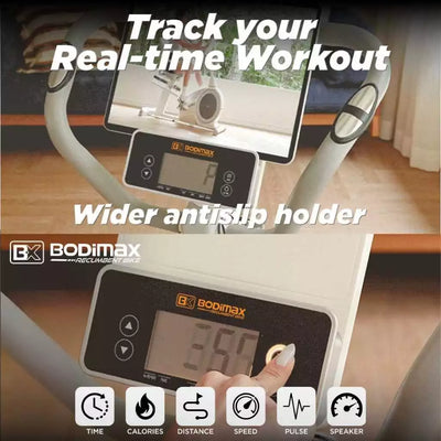 BODIMAX RECUMBENT BIKE WHITE image 4