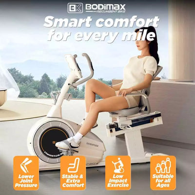 BODIMAX RECUMBENT BIKE GREY image 2