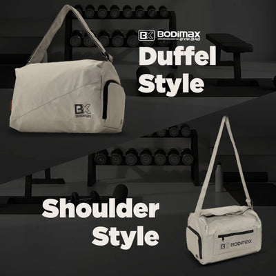 BODIMAX FITNESS GYM BAG GRAY