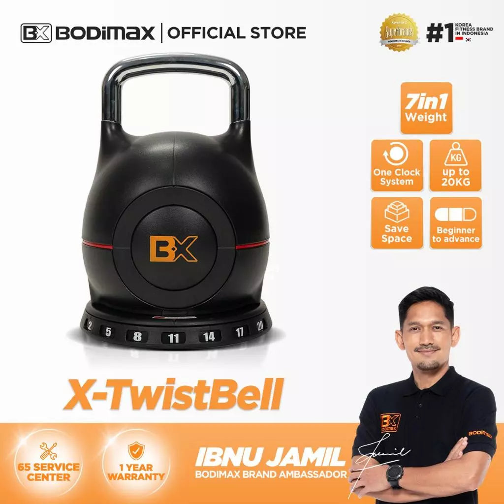 BODIMAX XTwistBell Adjustable Kettlebell 20kg