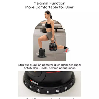 BODIMAX XTwistBell Adjustable Kettlebell 20kg