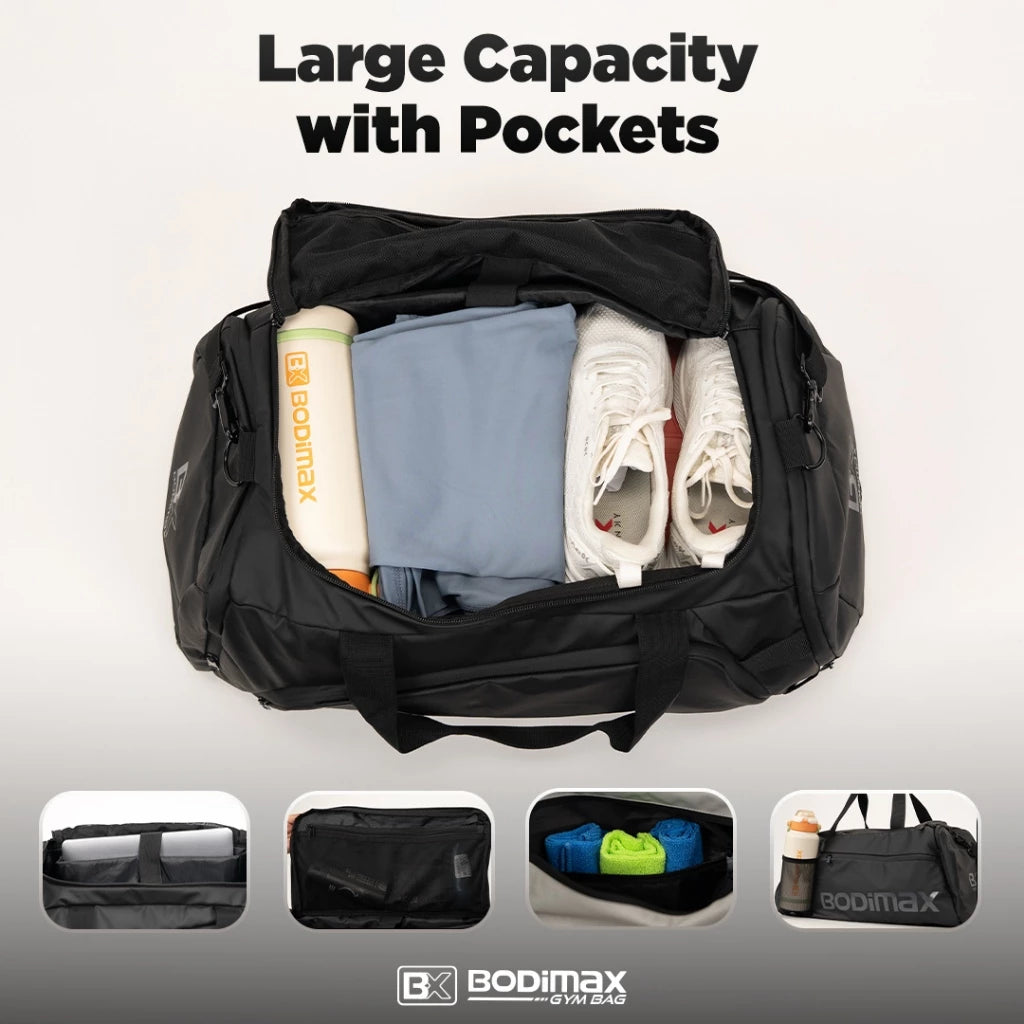 BODIMAX FITNESS GYM BAG GRAY