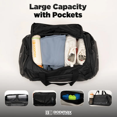 BODIMAX FITNESS GYM BAG GRAY