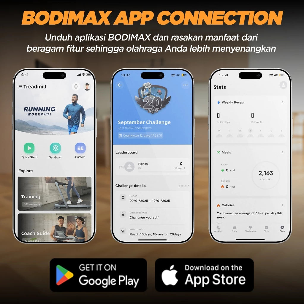 BODIMAX RUNNING MACHINE MAX