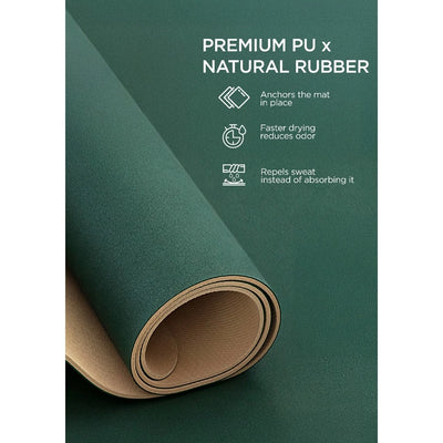 BODIMAX PU RUBBER YOGA MATT DARK PINK