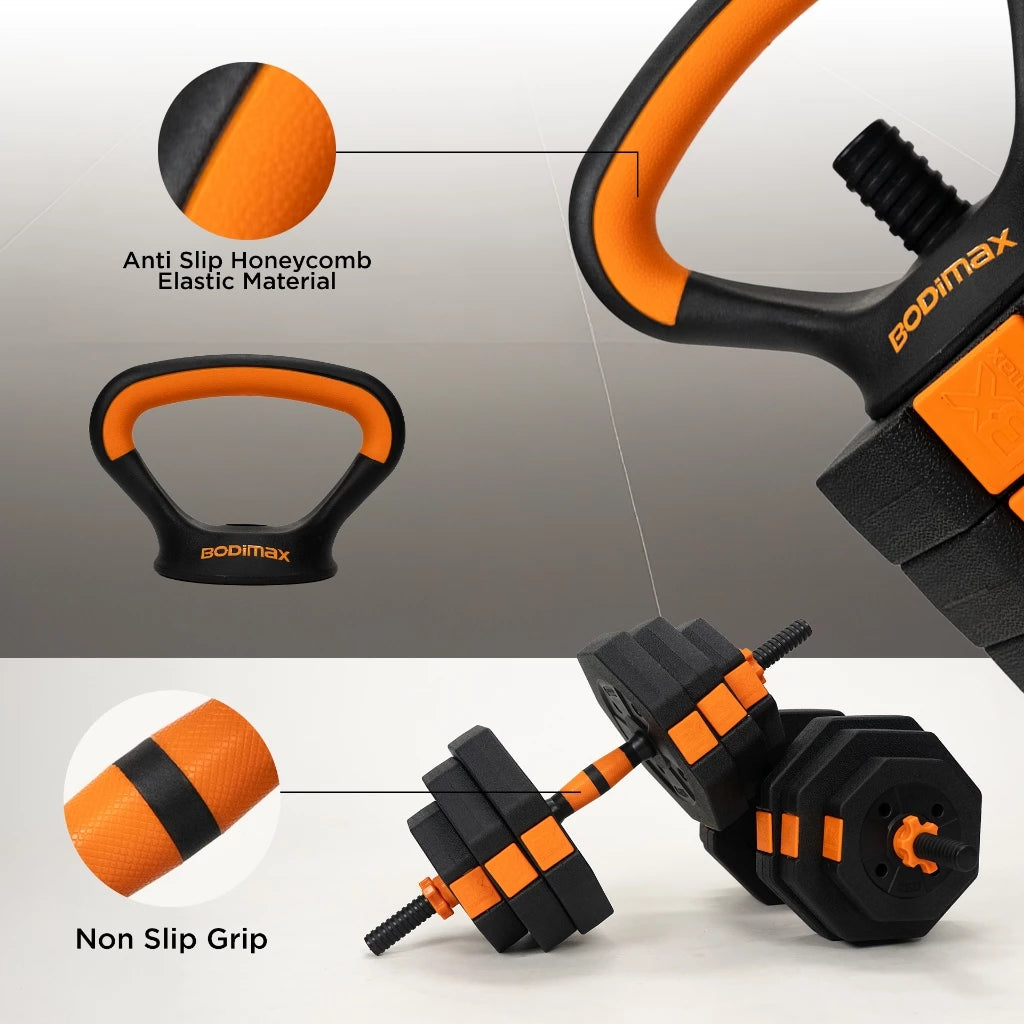 BODIMAX ADJUSTABLE DUMBELL CEMENT 6 IN 1 40KG