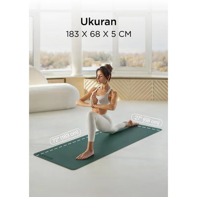 BODIMAX PU RUBBER YOGA MATT DARK PINK